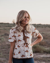 Load image into Gallery viewer, Lola tie up blouse
