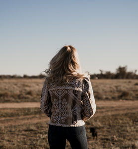 Kallie leather detailed jacket