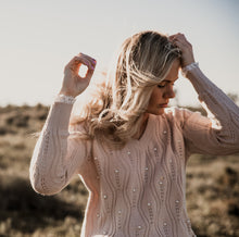 Load image into Gallery viewer, Pearl and lace detailed knit
