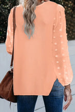 Load image into Gallery viewer, Peach blouse v neck
