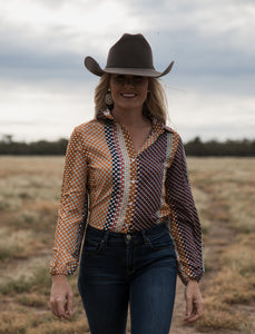 Dot print arena shirt