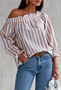 Off shoulder stripe