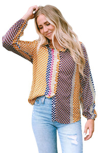 Dot print arena shirt