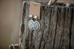 concho drop earring