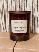 Load image into Gallery viewer, Sugar &amp; Splice soy candle
