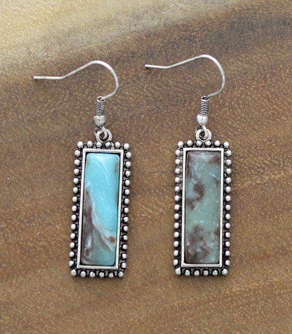 Turquoise drop earring