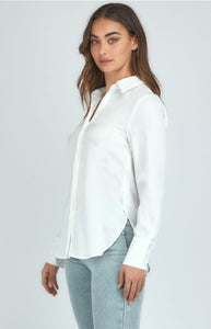 White satin blouse